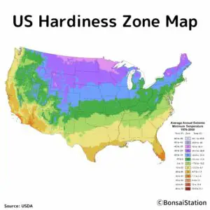 US Hardiness Zone Map